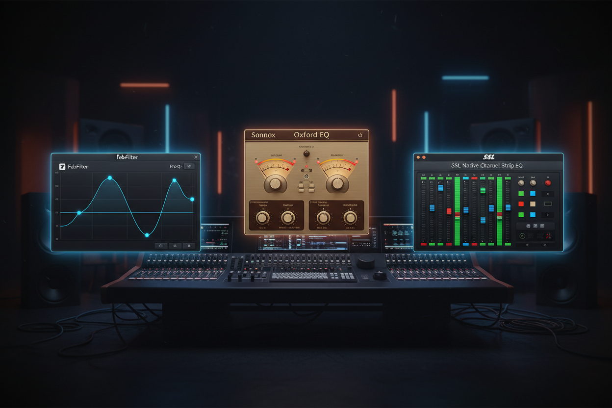 Equalizadores Modernos: FabFilter, Sonnox ou SSL? Qual é o Melhor para Sua Mixagem?