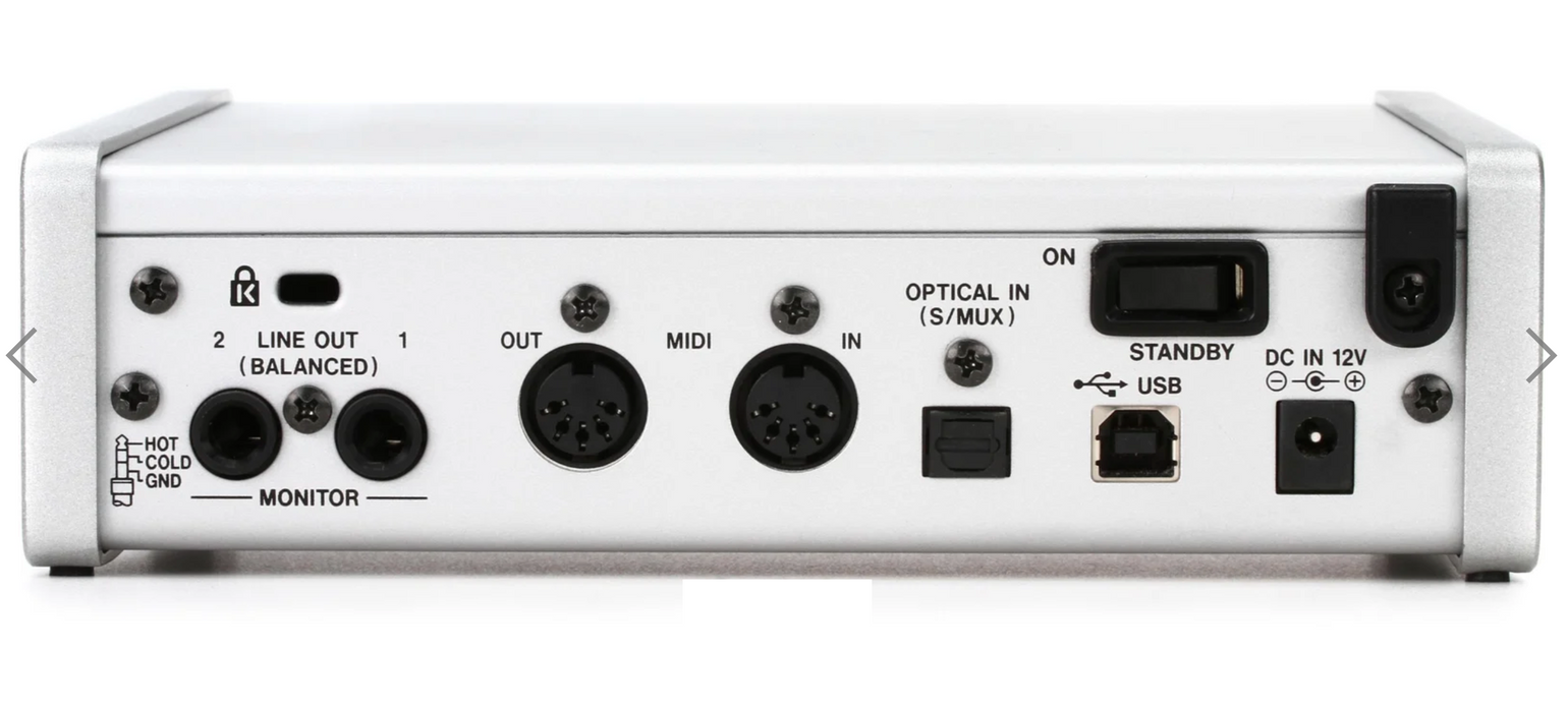 Interface de áudio USB e MIDI TASCAM Series 102i