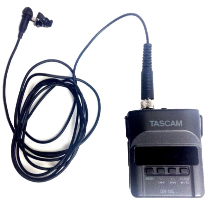 Gravador de áudio com microfone de lapela TASCAM DR-10L preto