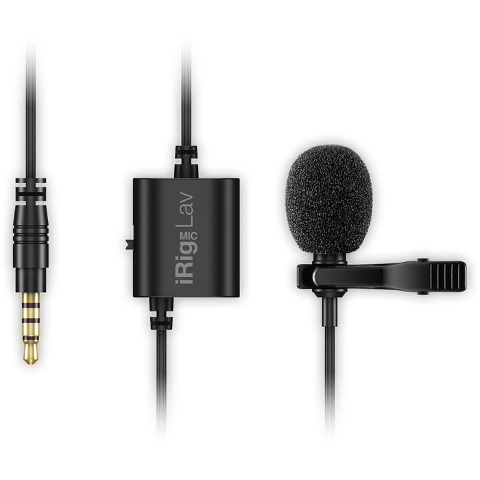 Microfone de lapela IK Multimedia iRig Mic Lav 2 Pack condensador omnidirecional