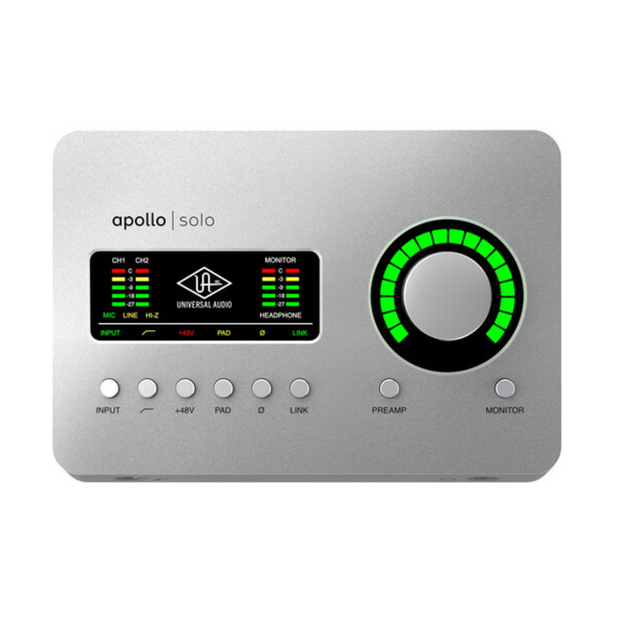 Interface de áudio universal Apollo Solo Heritage Edition Desktop 2x4 Thunderbolt 3