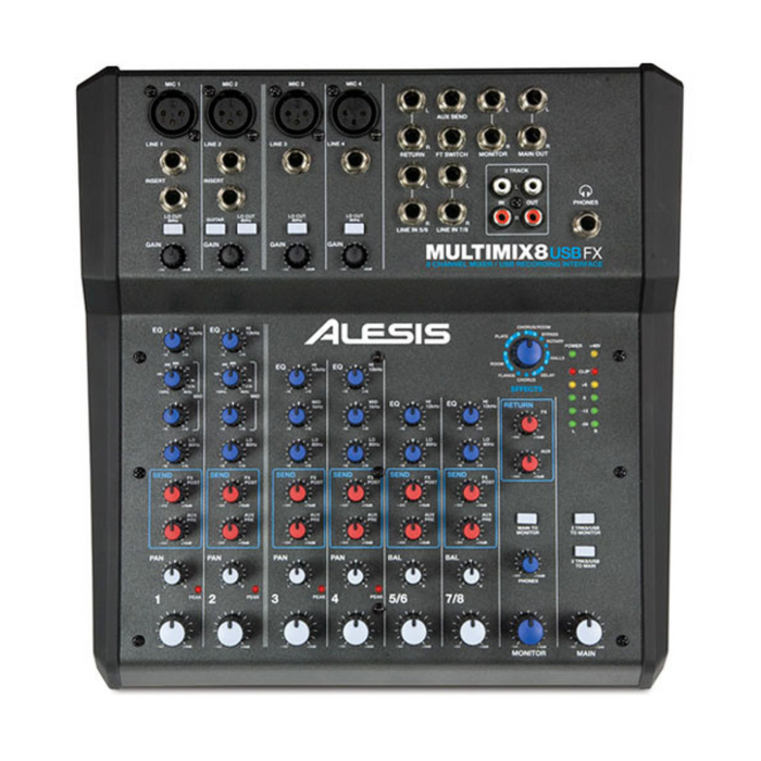 Alesis Multimix8 Mixer USB 8 Canais
