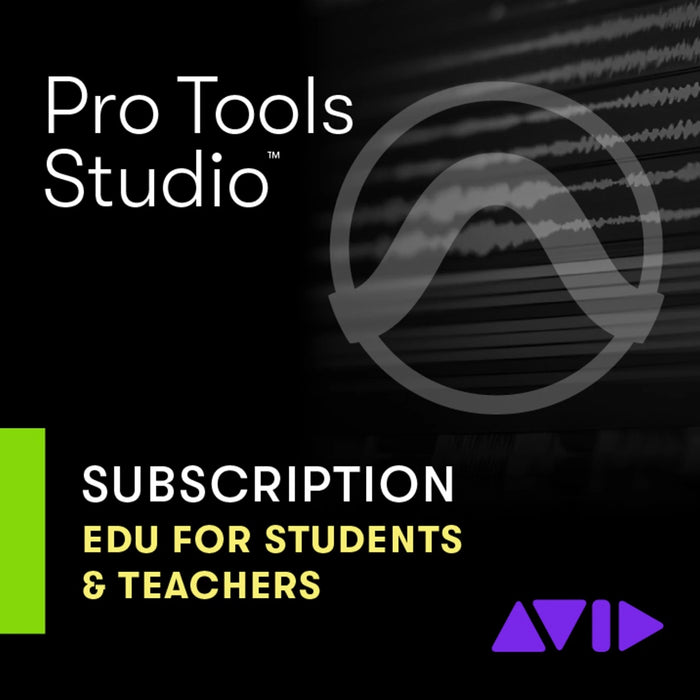 Pro Tools Studio - Licença Educacional de 1 ano - Para Alunos e Professores - Nova Assinatura