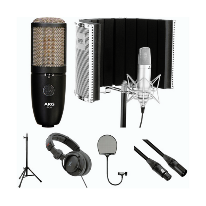Kit de gravação vocal de estúdio AKG P420
