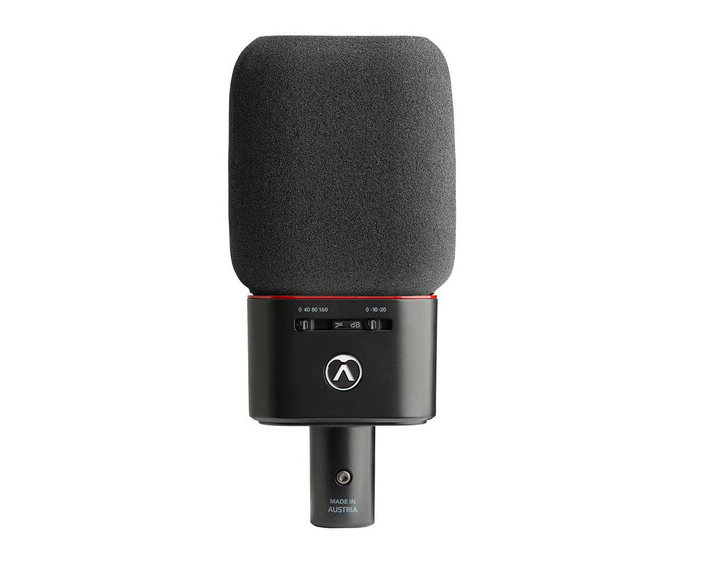 Microfone Profissional Condensador Austrian Audio OC18 Studio Set padrão cardióide (Preto)