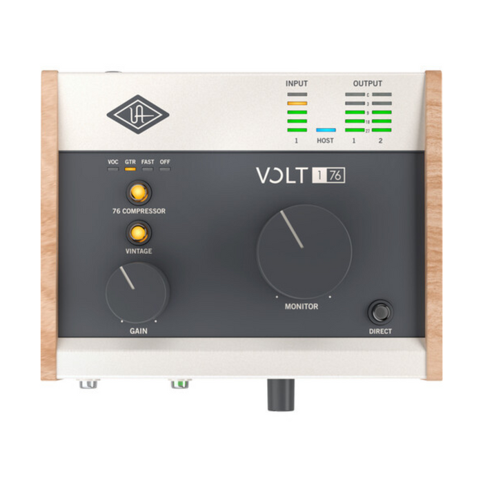 Universal Audio Volt 176 portátil 1x2 USB tipo C interface de áudio/MIDI com compressor integrado