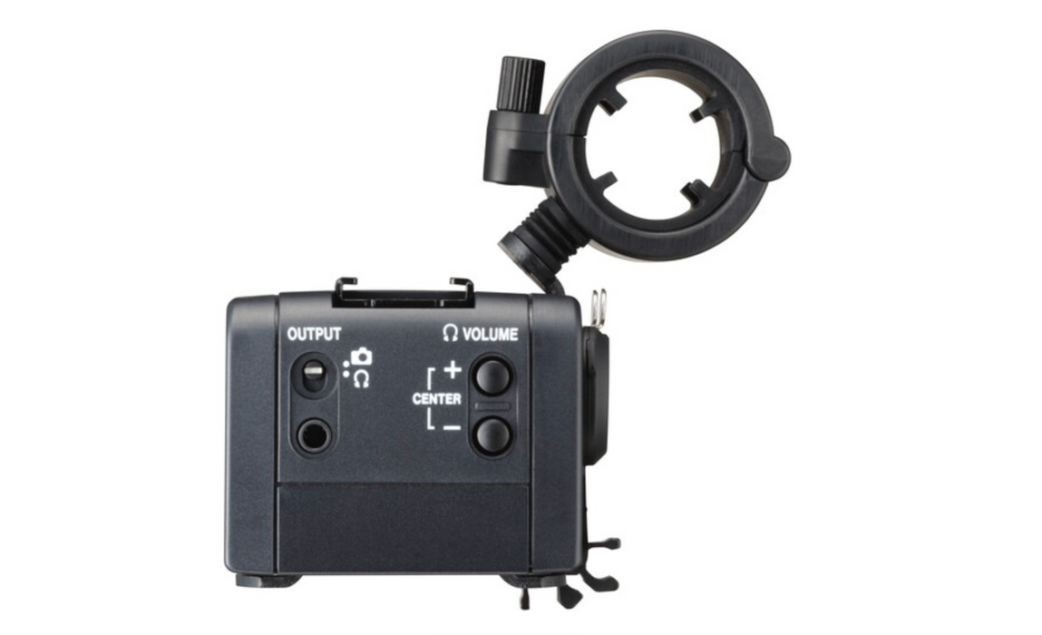 Adaptador de microfone TASCAM CA-XLR2d-C XLR para câmeras Canon