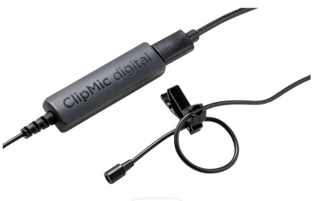 Microfone de lapela Apogee ClipMic Digital 2 para iOS