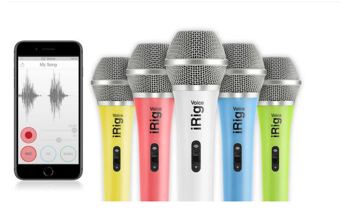 Microfone IK Multimedia iRig Voice condensador cardioide