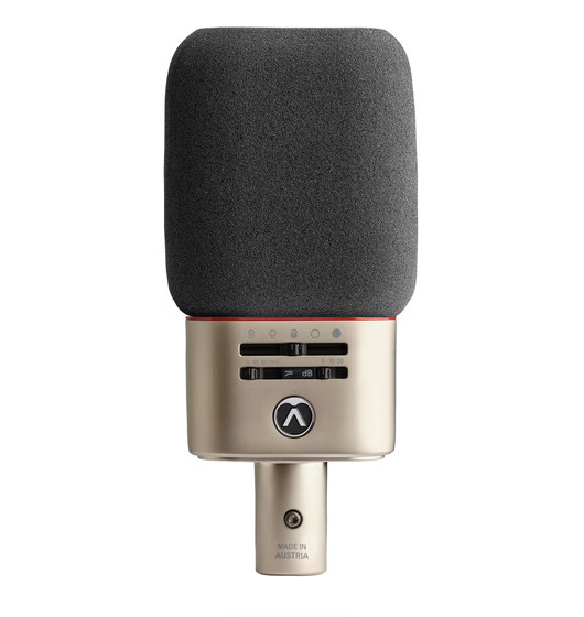 Par de Microfones Profissionais Condensadores Austrian Audio OC818 Live Set padrão cardióide (2 unid) - prata
