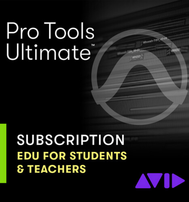 Pro Tools Ultimate -  Licença de 1 ano - Para Alunos e Professores - Nova Assinatura