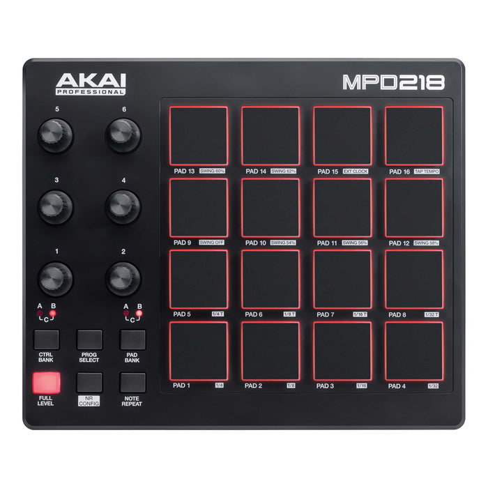 Controlador Akai Pro MPD218 USB
