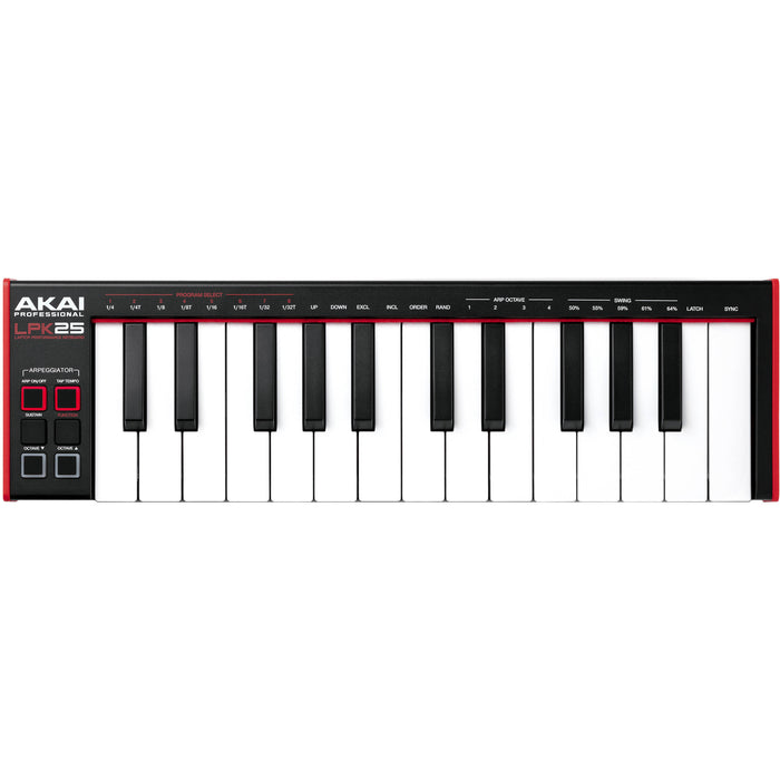 Controlador MIDI Akai Pro LPK25 mk2 USB 25 teclas
