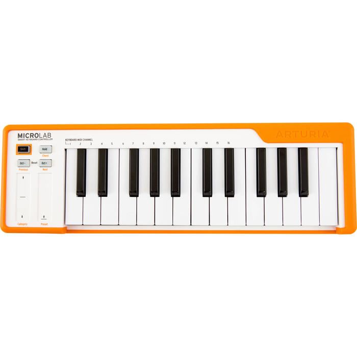 Arturia MicroLab USB 25 Key MIDI Controller (Orange)