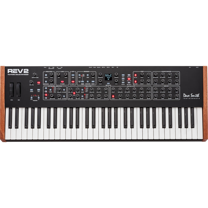 16-voice polyphonic analog Sequential Prophet Rev2 synthesizer