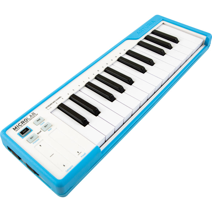 Arturia MicroLab USB 25 Key MIDI Controller (Blue)