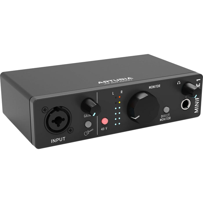 Interface de áudio Arturia MiniFuse 1 USB-C 1x2 (preto)