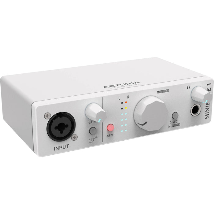 Interface de áudio Arturia MiniFuse 1 USB-C 1x2 (branco)