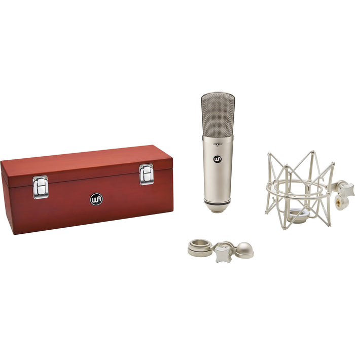 Microfone Warm Audio WA-87 R2 condensador multipadrão níquel