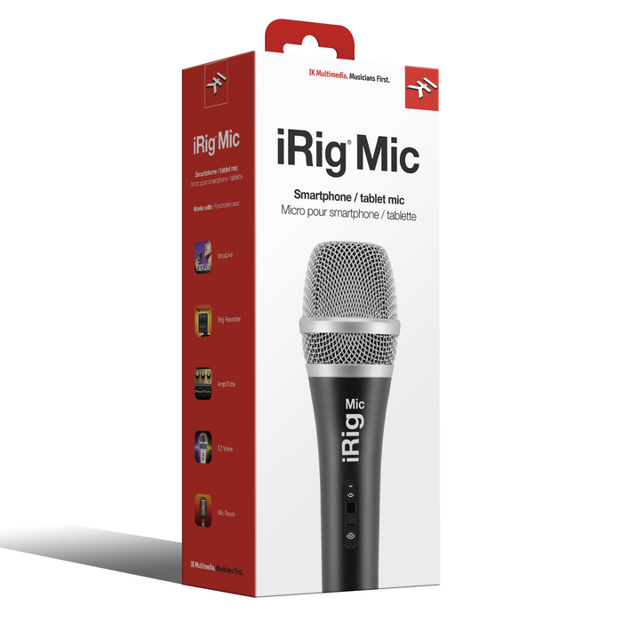 Microfone de mão IK Multimedia iRig Mic condensador cardioide