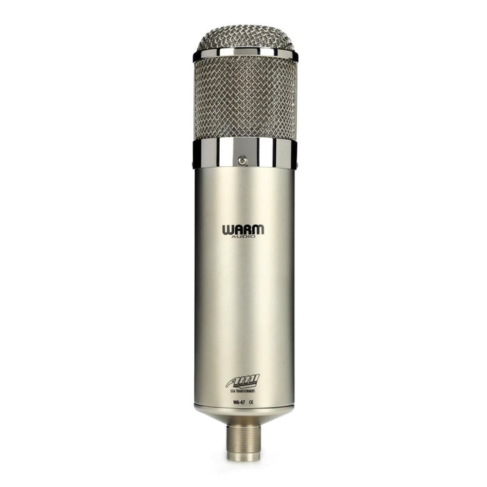 Microfone Warm Audio WA-47 condensador multipadrão níquel