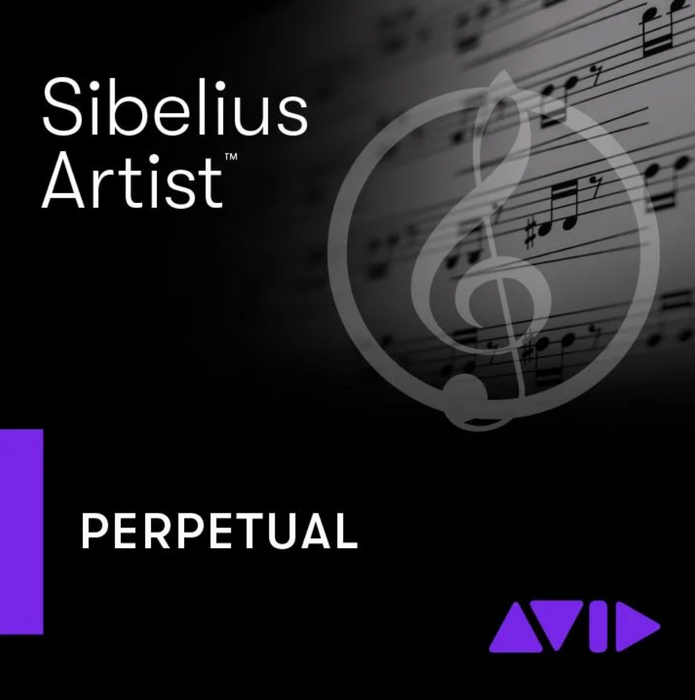 Avid Sibelius Artist - Licença Perpétua - 1 ano de atualizações + plano de suporte