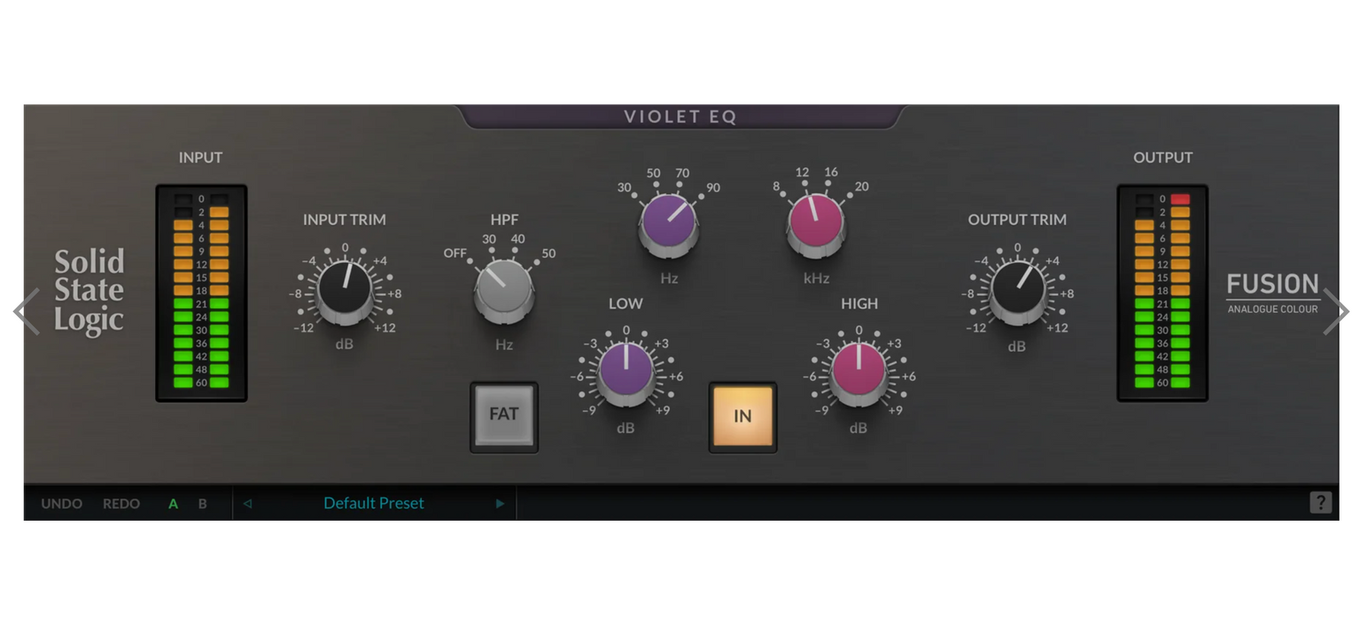 SSL Fusion Violet EQ Plug-in